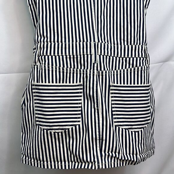 Current Elliott Navy and white denim striped dress size 3 EUC - Picture 11 of 14